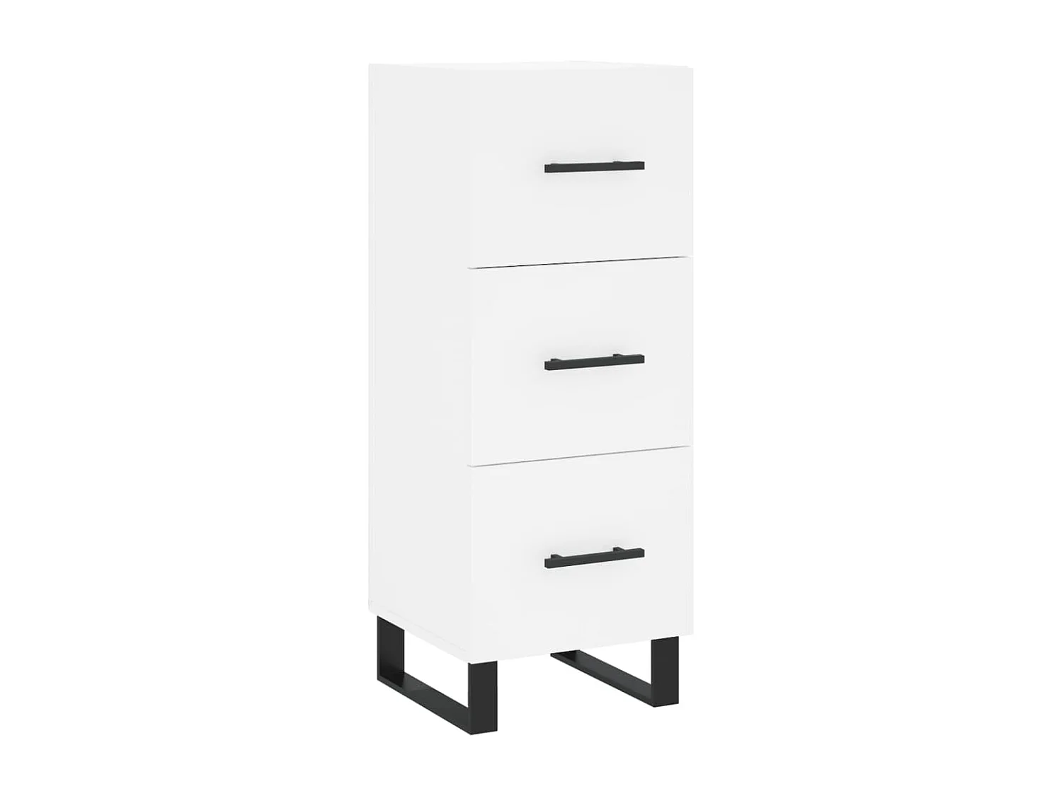 Aparador alto madera contrachapada blanco 34,5x34x180 cm ES96106