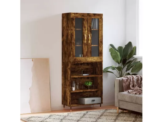 Kauf Unique Highboard,Kommode Räuchereiche 69,5x34x180 cm Holzwerkstoff -gkd994264