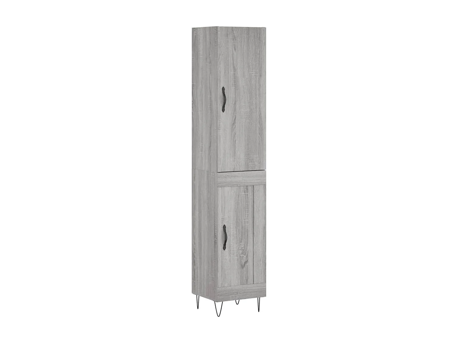 Buffet haut Sonoma gris 34,5x34x180 cm Bois d'ingénierie QWE78921