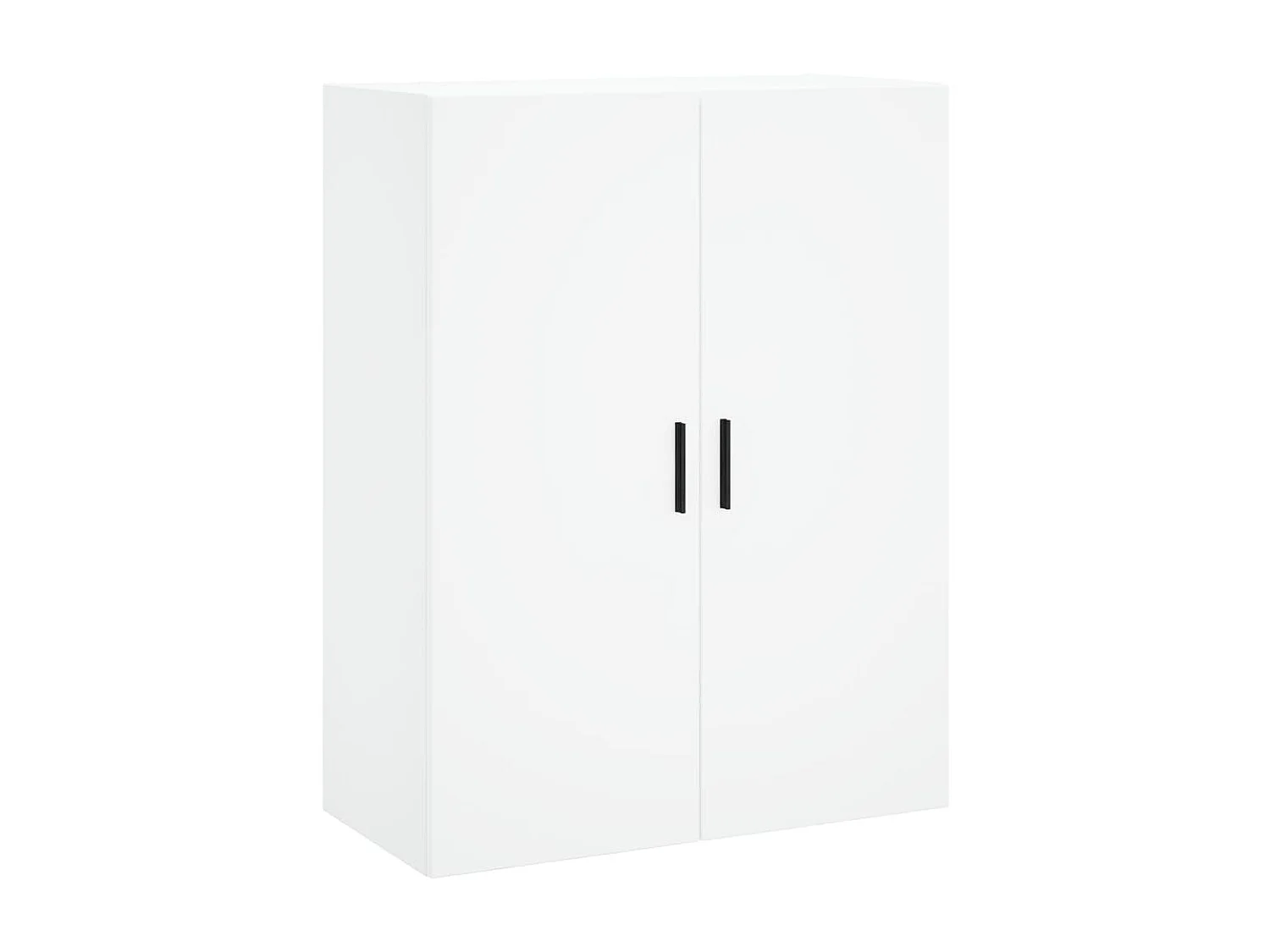 Hoge kast 69,5x34x180 cm bewerkt hout wit NL179128