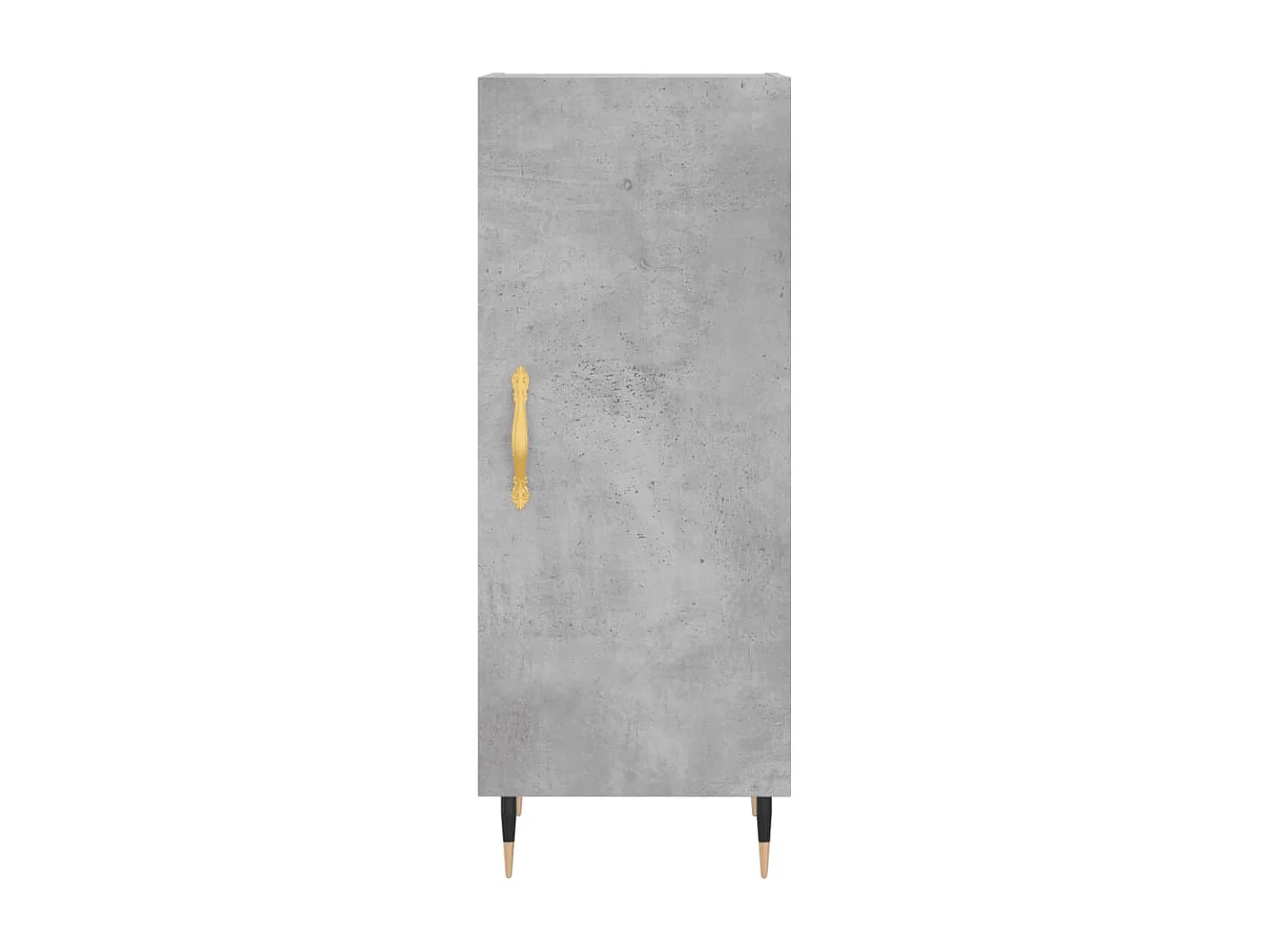 Buffet haut Gris béton 34,5x34x180 cm Bois d'ingénierie QWE53513