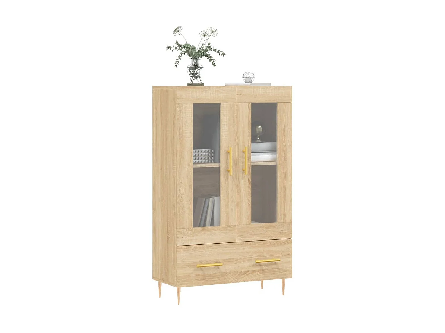 Aparador alto derivados de madeira 69,5x31x115cm carvalho sonoma PT699851