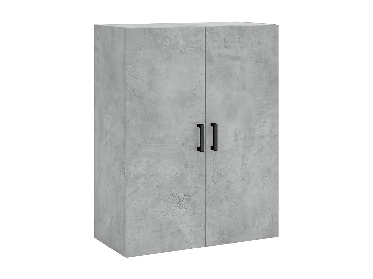 Buffet haut Gris béton 69,5x34x180 cm Bois d'ingénierie QWE20005