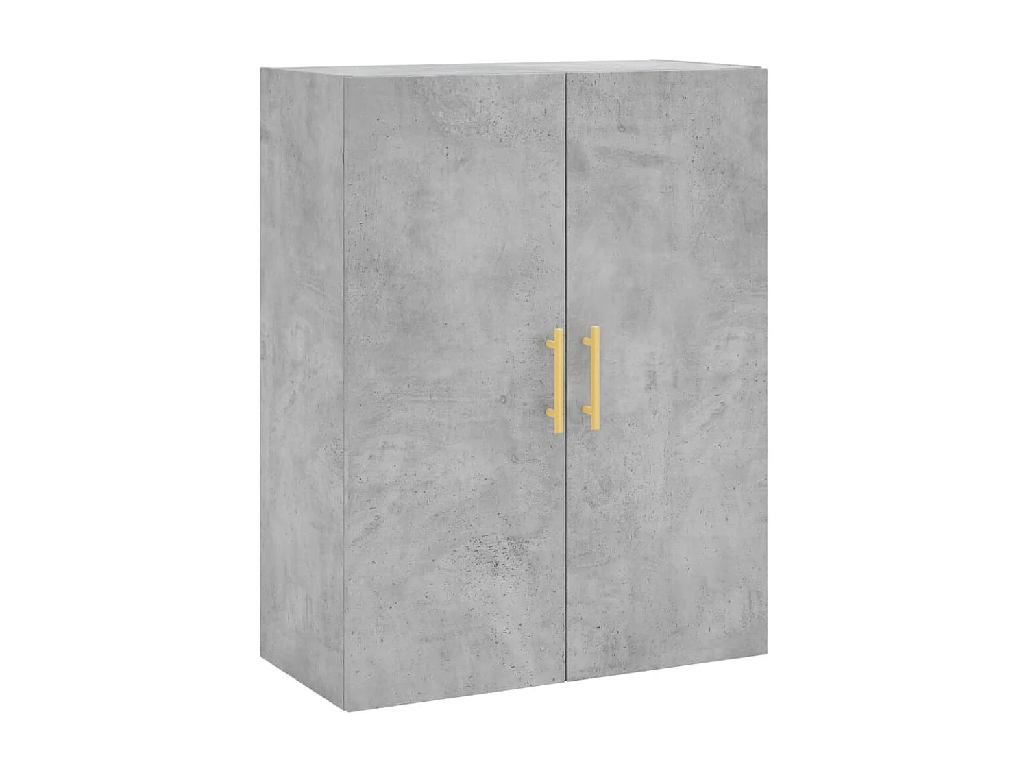 Highboard,Kommode Betongrau 69,5x34x180 cm Holzwerkstoff -gkd614264