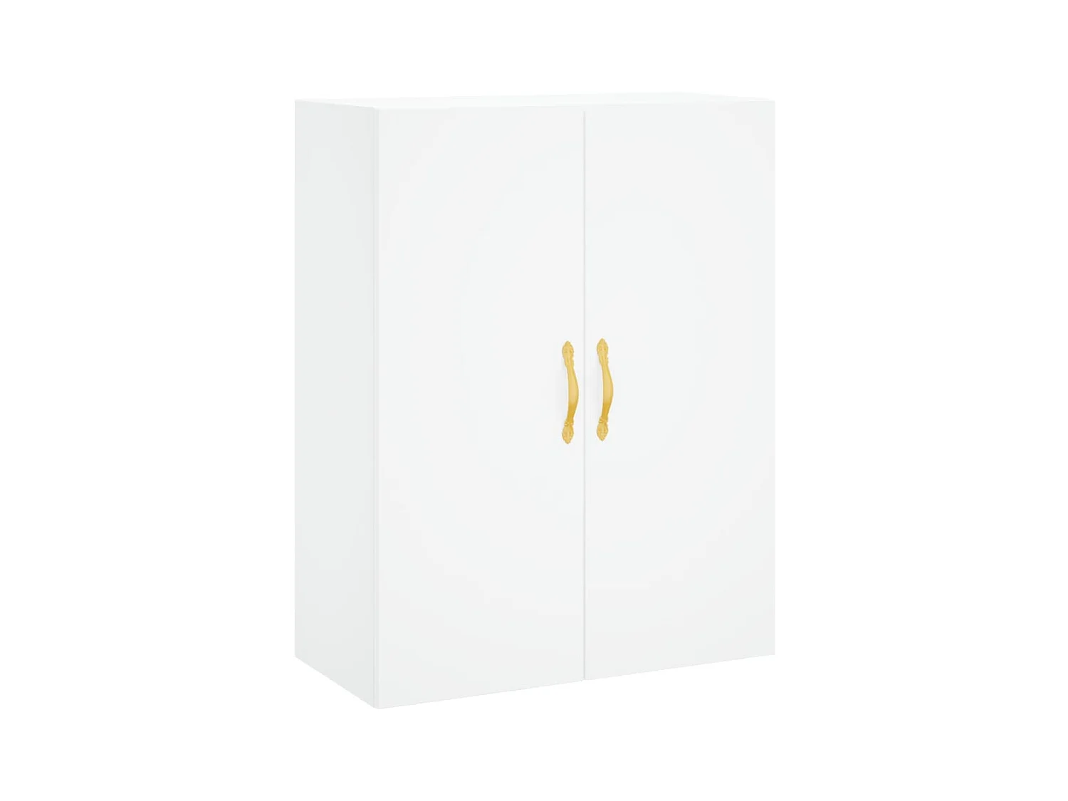 Aparador alto madera contrachapada blanco 69,5x34x180 cm ES66006