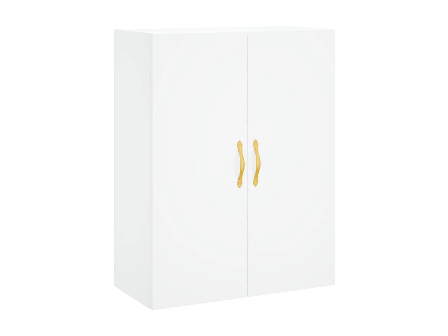 Aparador alto madera contrachapada blanco 69,5x34x180 cm ES66006