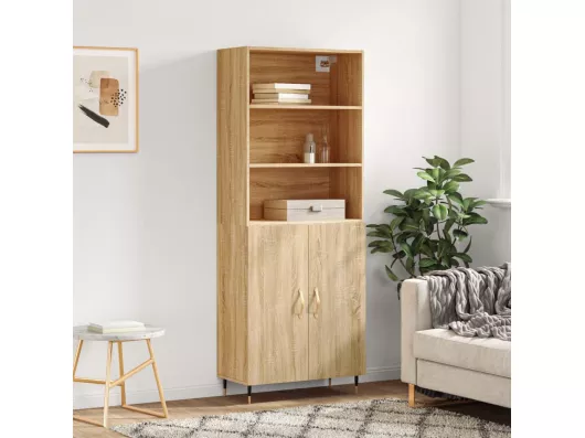 Kauf Unique Highboard,Kommode Sonoma-Eiche 69,5x34x180 cm Holzwerkstoff -gkd295044