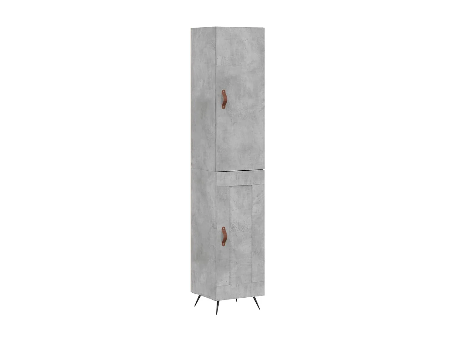 Buffet haut Gris béton 34,5x34x180 cm Bois d'ingénierie QWE67981