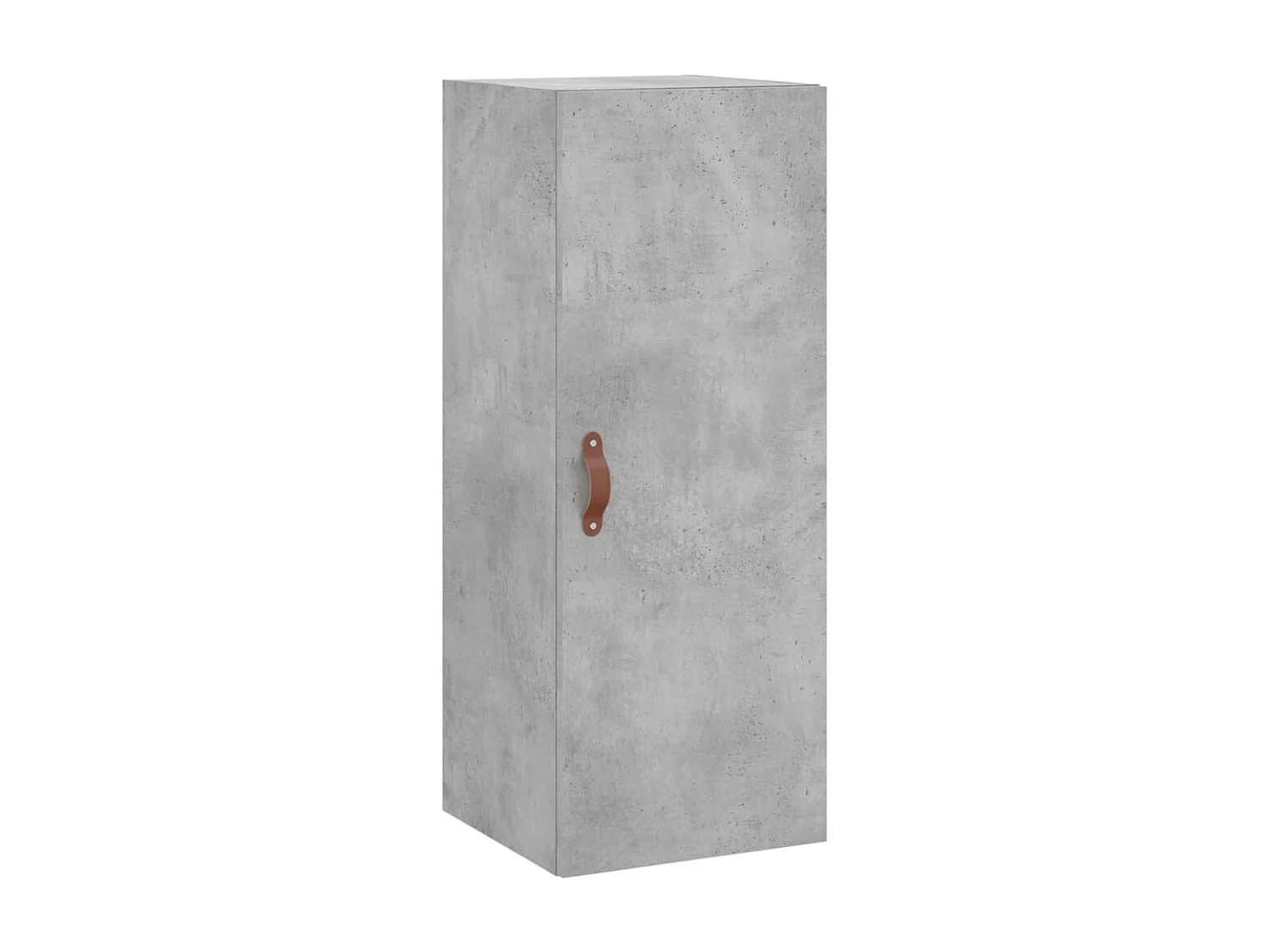 Buffet haut Gris béton 34,5x34x180 cm Bois d'ingénierie QWE67981