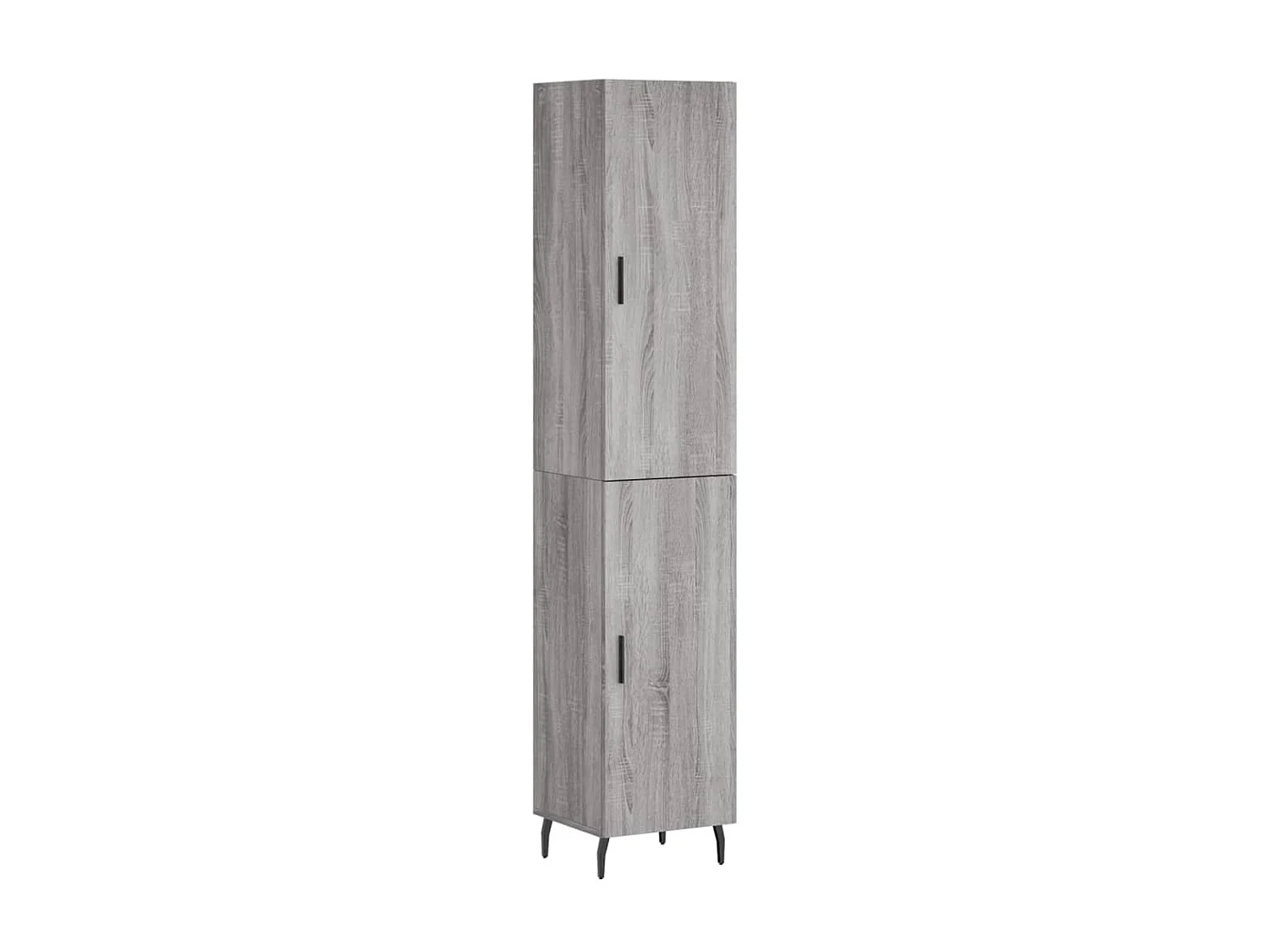 Highboard,Kommode Grau Sonoma 34,5x34x180 cm Holzwerkstoff -gkd55150
