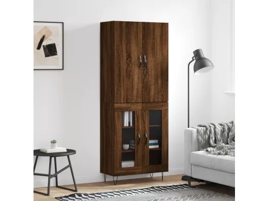 Kauf Unique Highboard,Kommode Braun Eichen-Optik 69,5x34x180 cm Holzwerkstoff -gkd835043