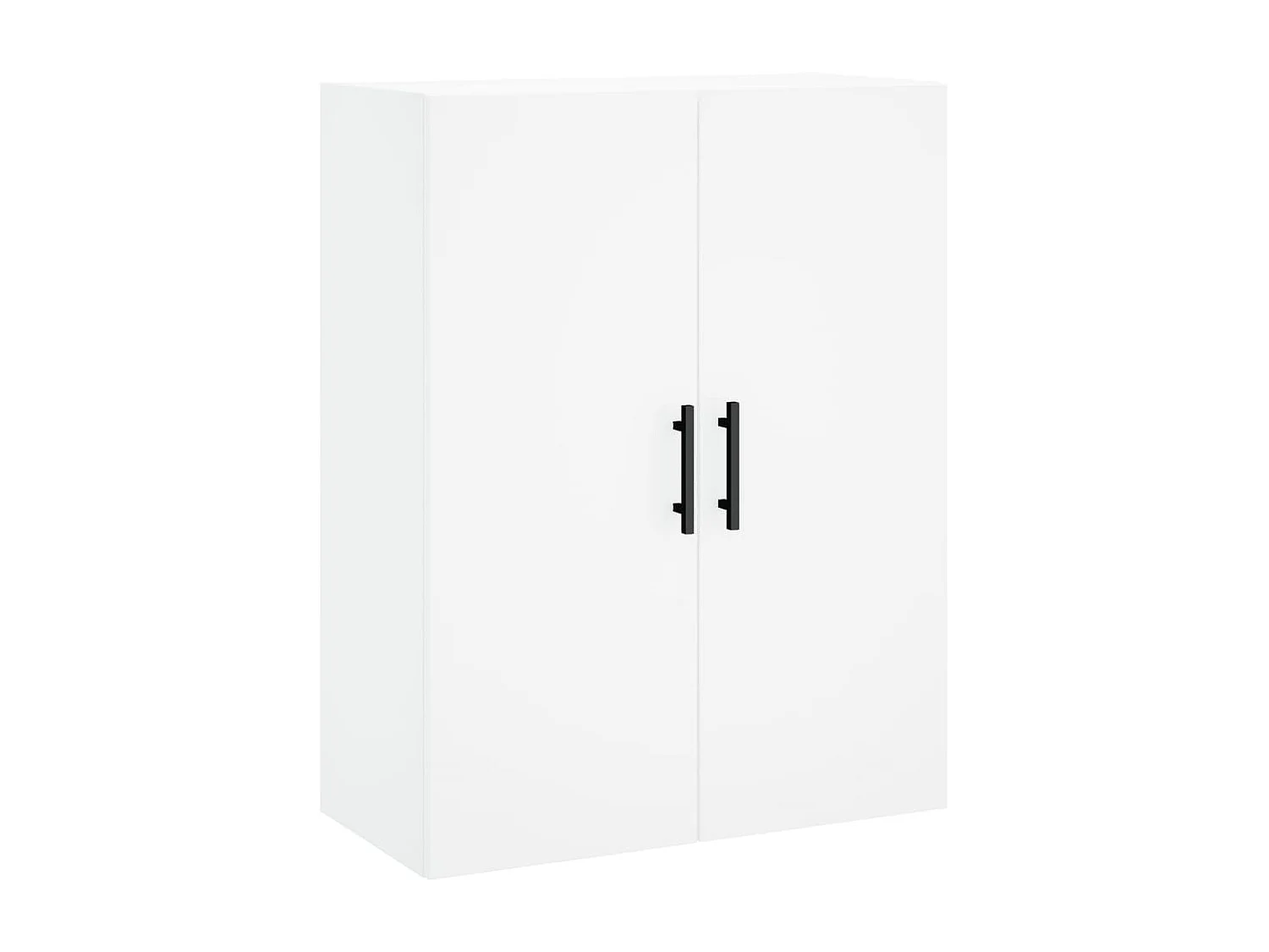Aparador alto madera contrachapada blanco 69,5x34x180 cm ES72624