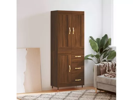 Kauf Unique Highboard,Kommode Braun Eichen-Optik 69,5x34x180 cm Holzwerkstoff -gkd971145