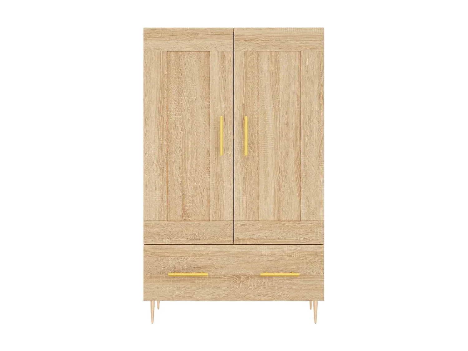 Buffet haut chêne sonoma 69,5x31x115 cm bois d'ingénierie QWE71771