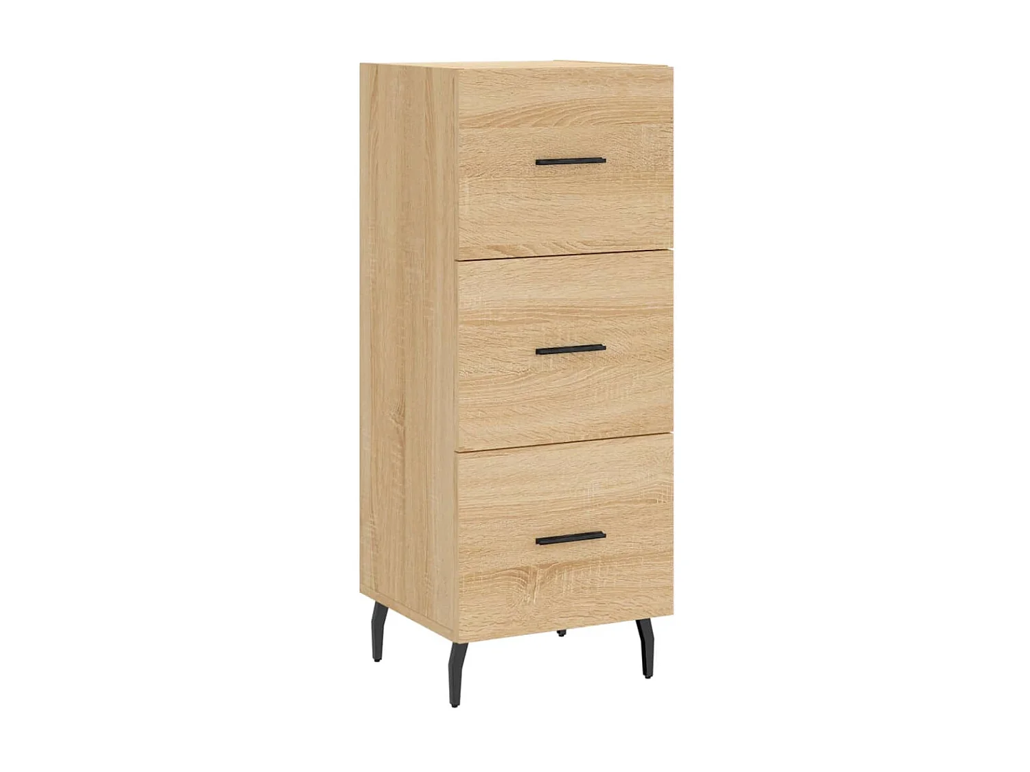 Buffet haut Chêne sonoma 34,5x34x180 cm Bois d'ingénierie QWE31712