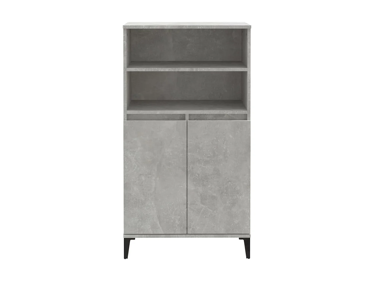 Highboard,Kommode Betongrau 60x36x110 cm Holzwerkstoff -gkd93817