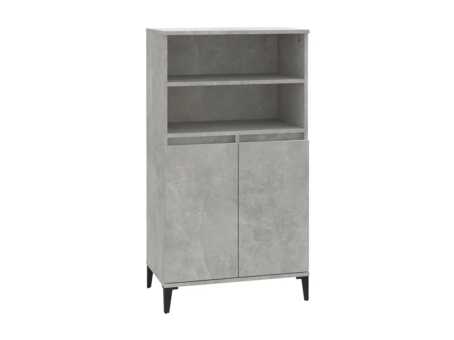 Buffet haut Gris béton 60x36x110 cm Bois d'ingénierie EGER23276
