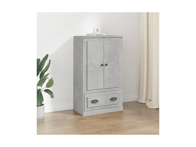 Aparador alto derivados madeira 60x35,5x103,5 cm cinza cimento PT883502