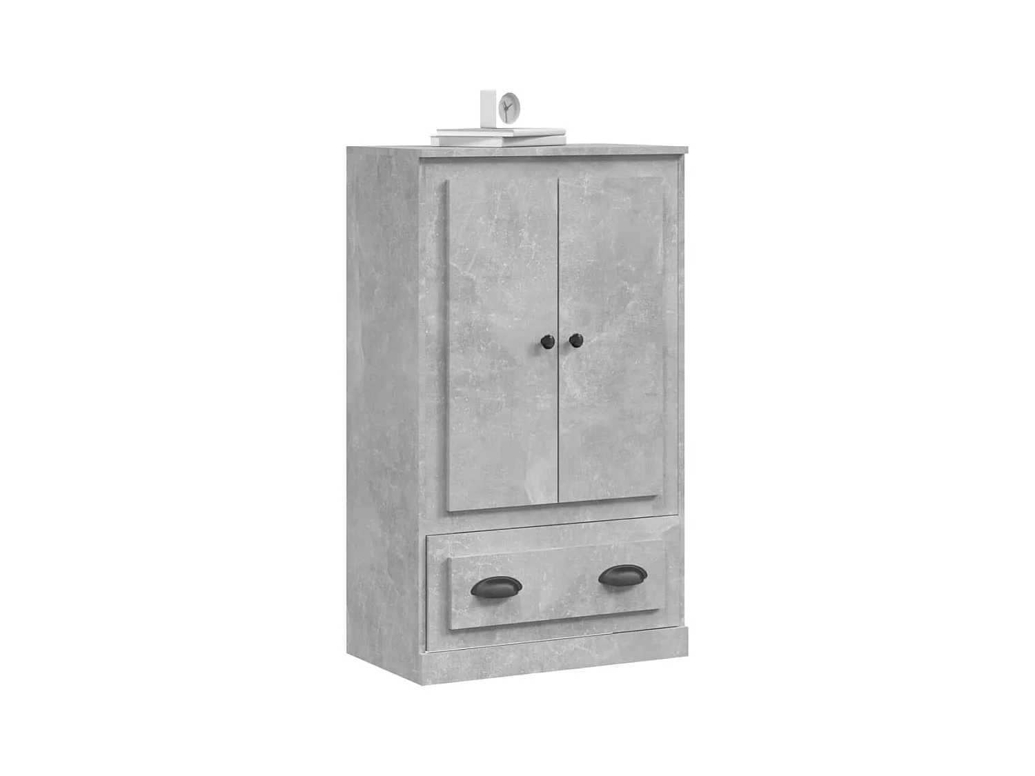 Aparador alto derivados madeira 60x35,5x103,5 cm cinza cimento PT883502