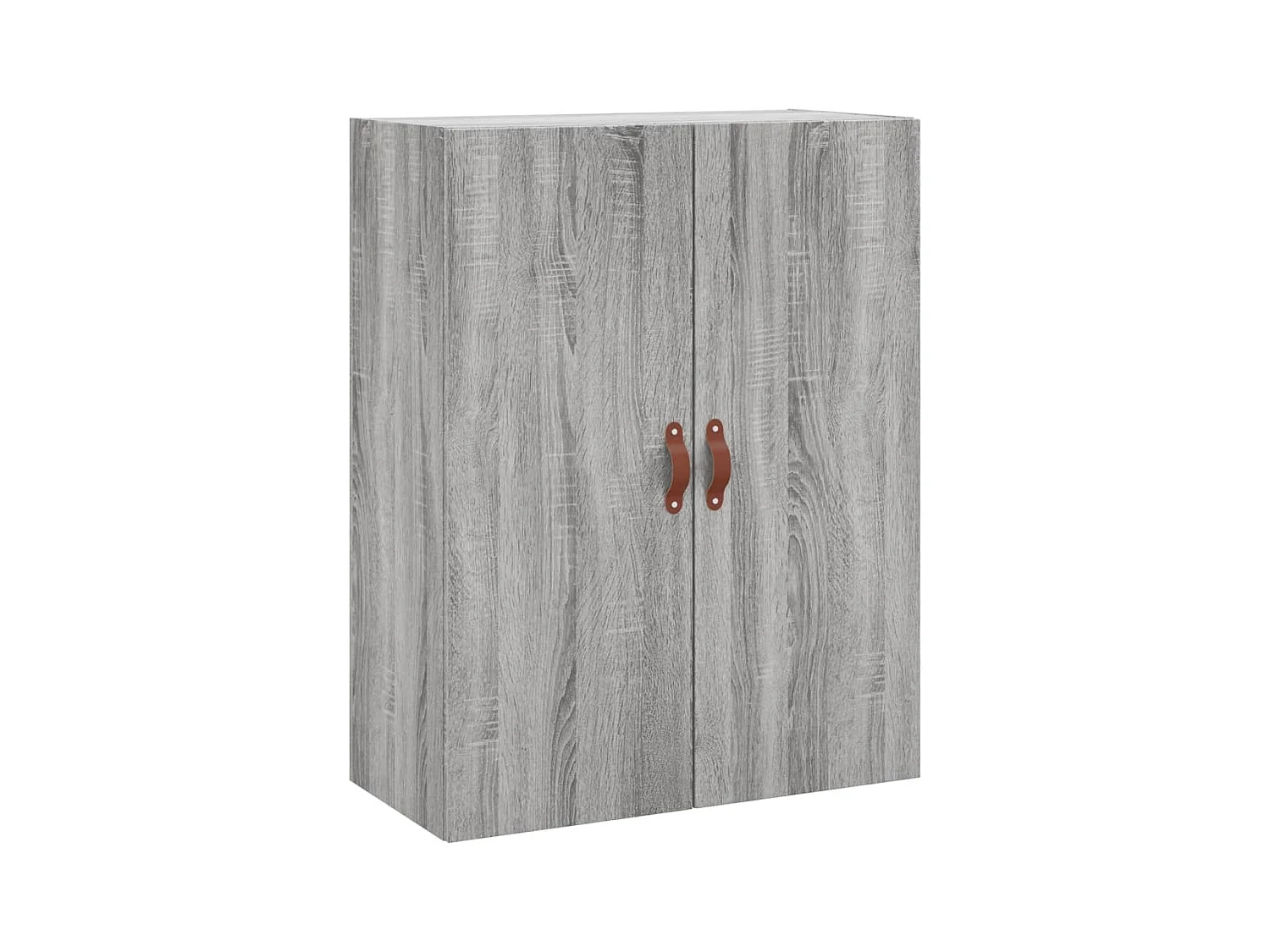 Buffet haut Sonoma gris 69,5x34x180 cm Bois d'ingénierie QWE89652