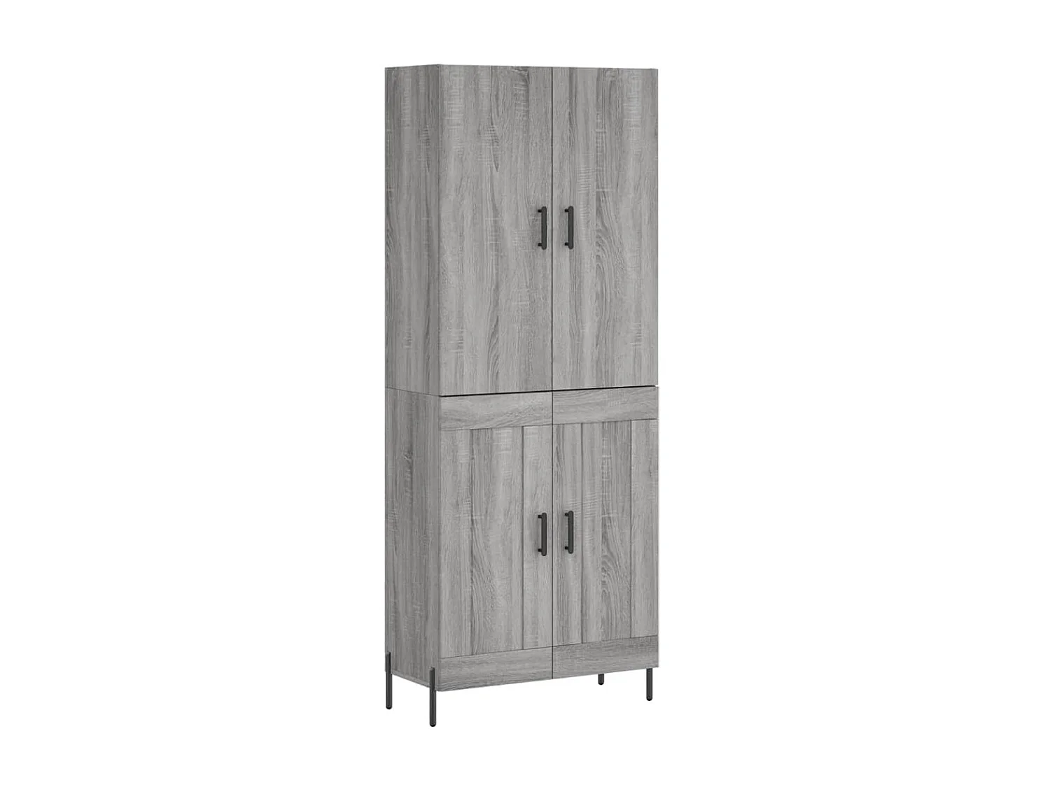 Buffet haut Sonoma gris 69,5x34x180 cm Bois d'ingénierie QWE57289