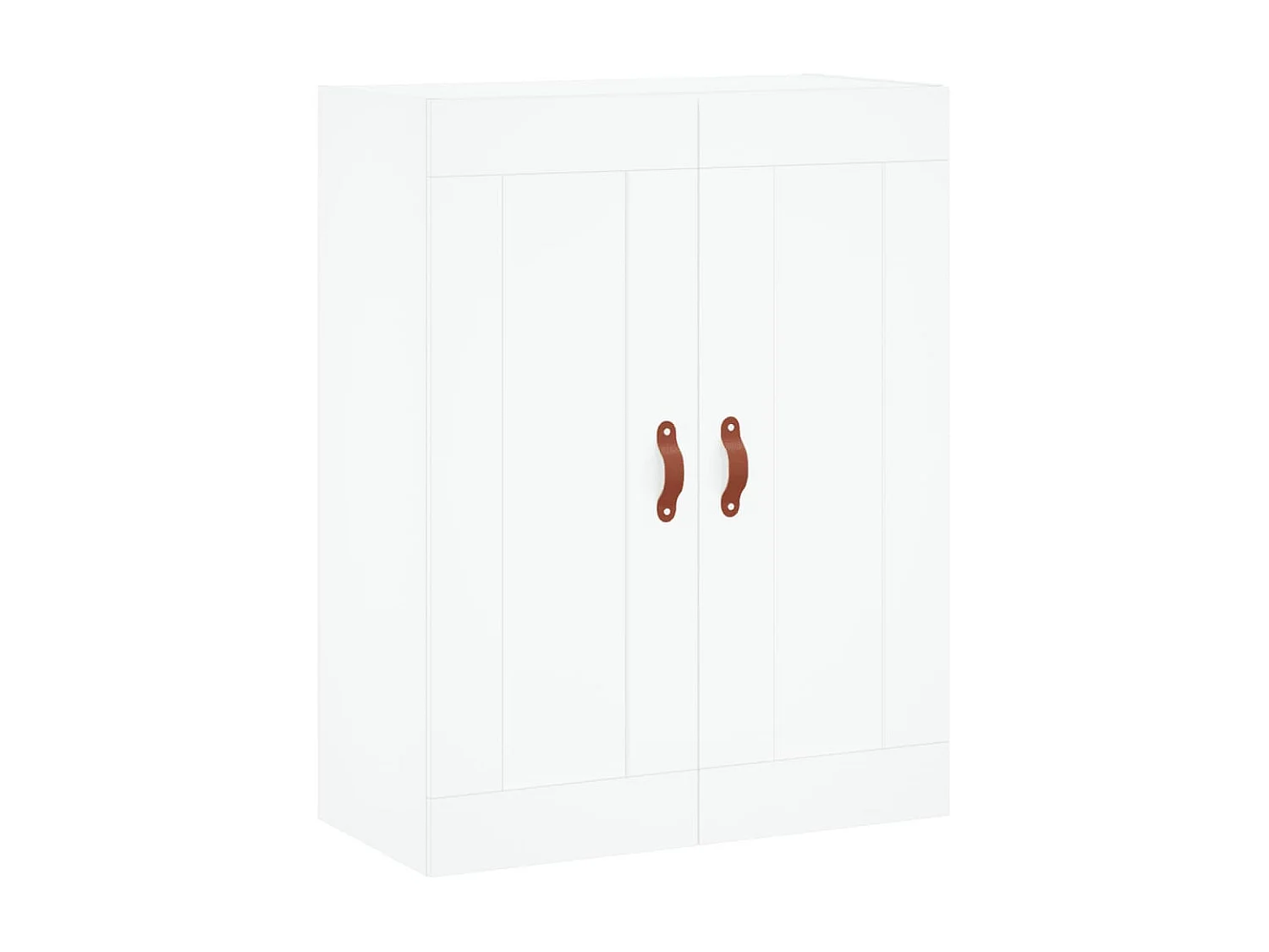 Highboard,Kommode Weiß 69,5x34x180 cm Holzwerkstoff -gkd917621