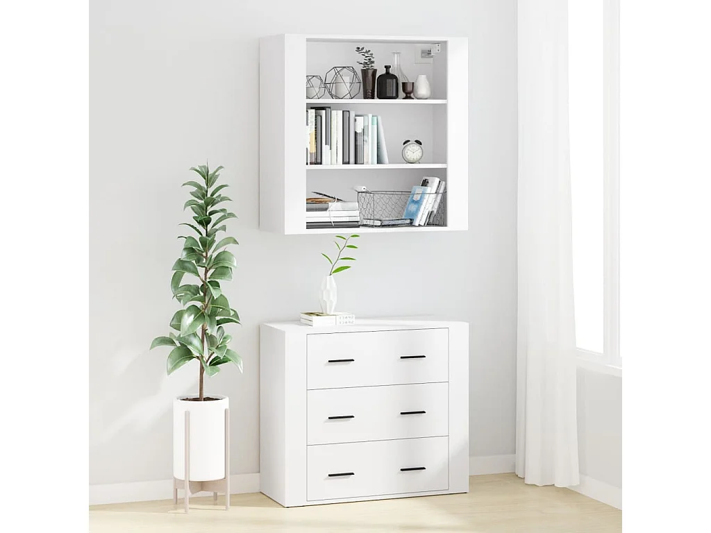 Buffet haut Blanc Bois d'ingénierie EGER62162