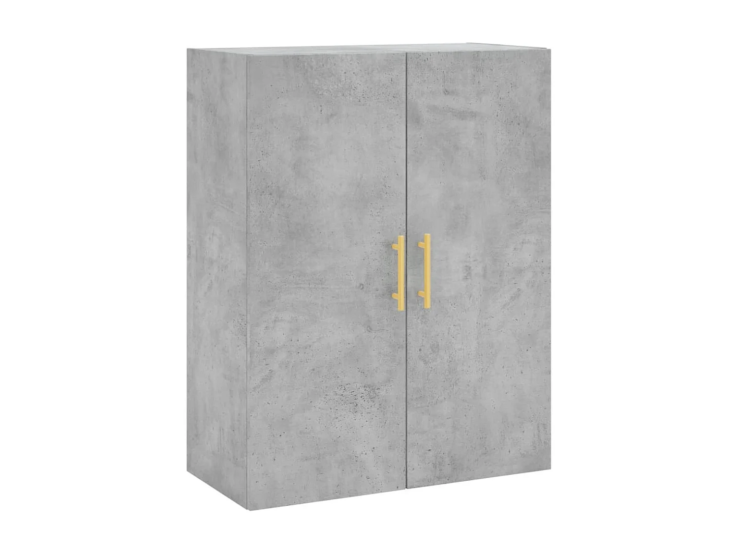 Buffet haut Gris béton 69,5x34x180 cm Bois d'ingénierie QWE72409