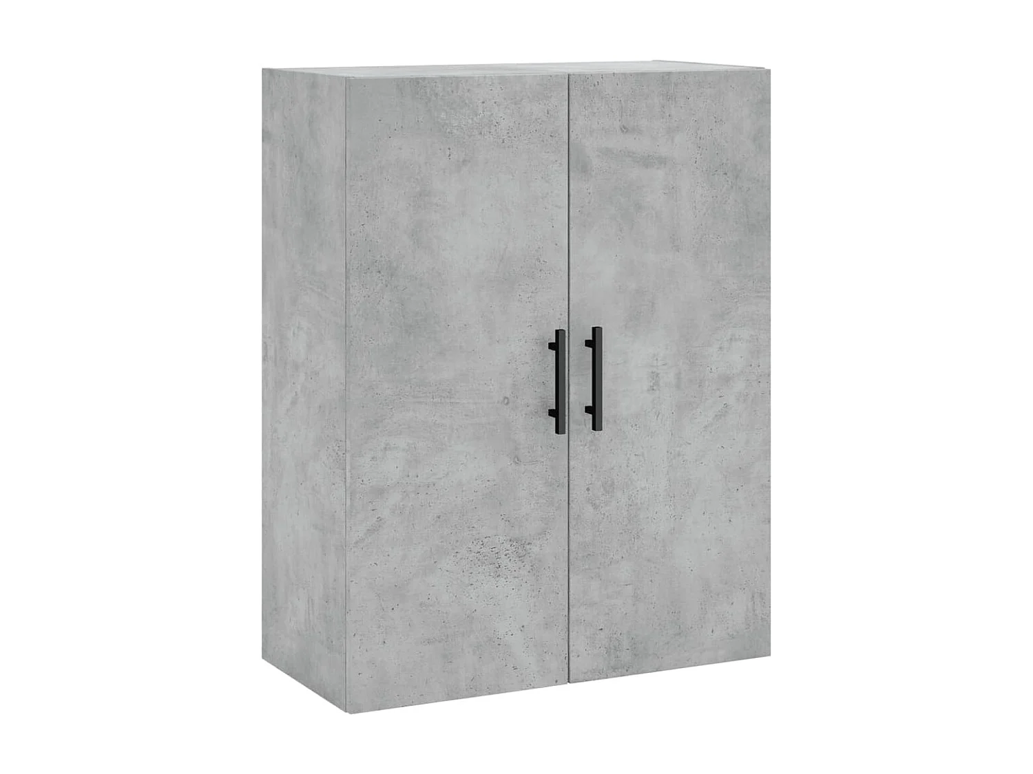 Buffet haut Gris béton 69,5x34x180 cm Bois d'ingénierie QWE87242