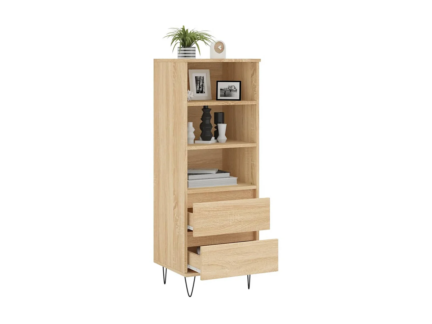 Buffet haut Chêne sonoma 40x36x110 cm Bois d'ingénierie LSF4952