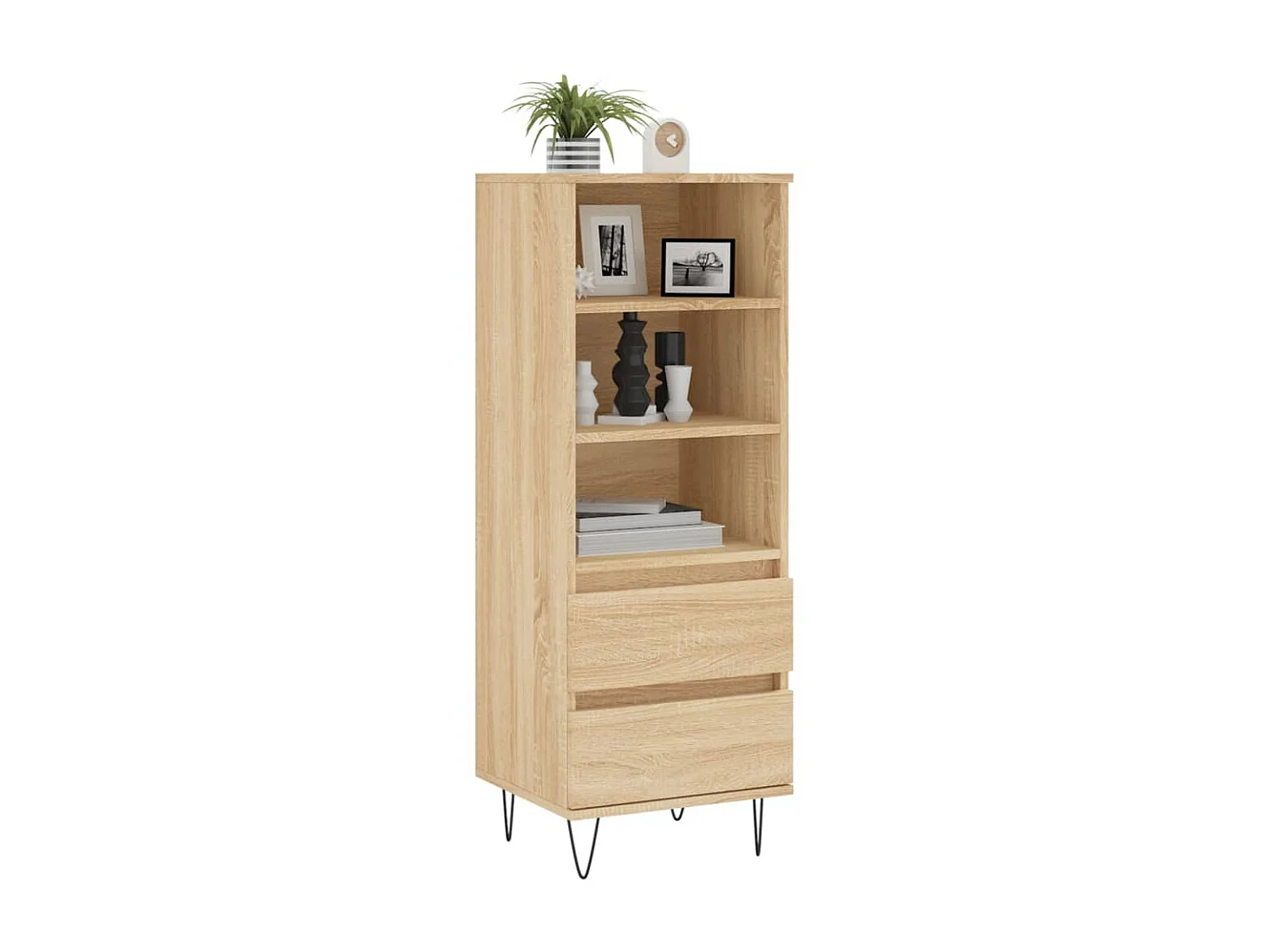 Buffet haut Chêne sonoma 40x36x110 cm Bois d'ingénierie LSF4952
