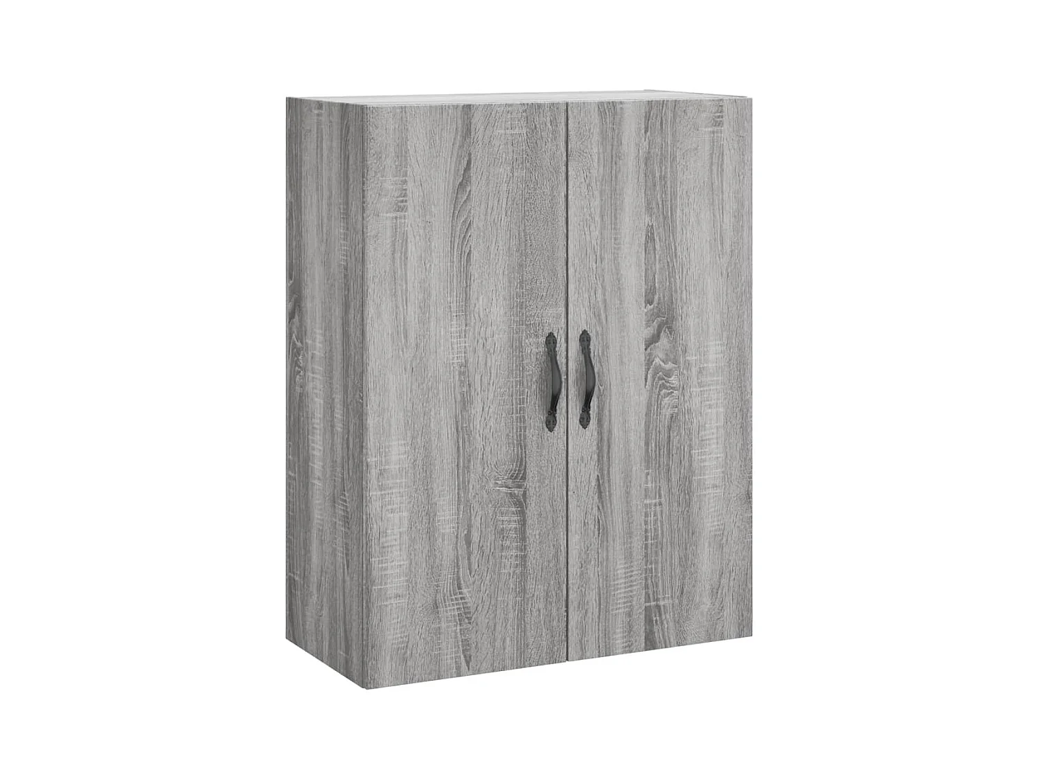 Aparador alto madera contrachapada gris sonoma 69,5x34x180 cm ES19464