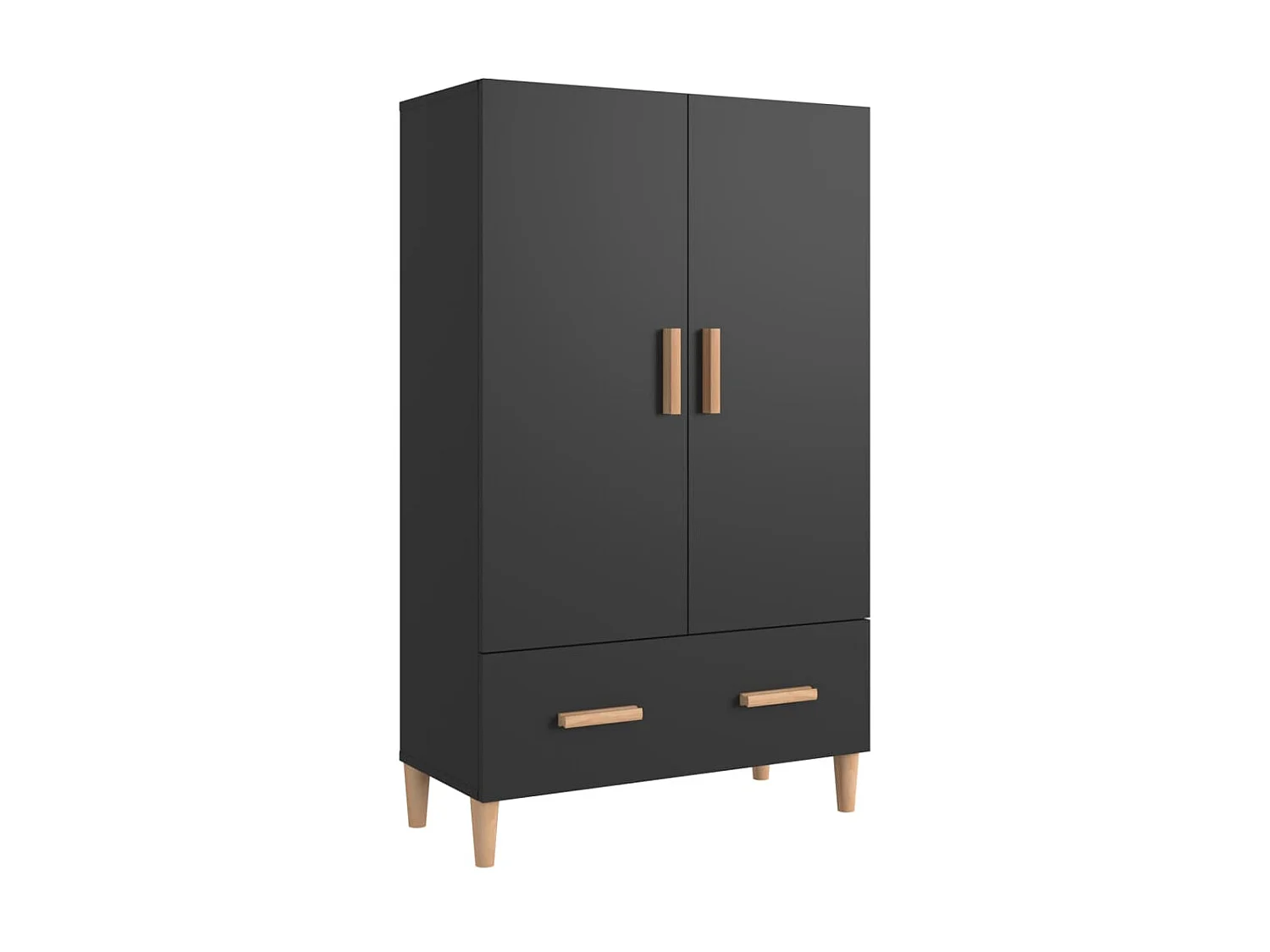 Highboard,Kommode Schwarz 70x31x115 cm Holzwerkstoff -gkd73451