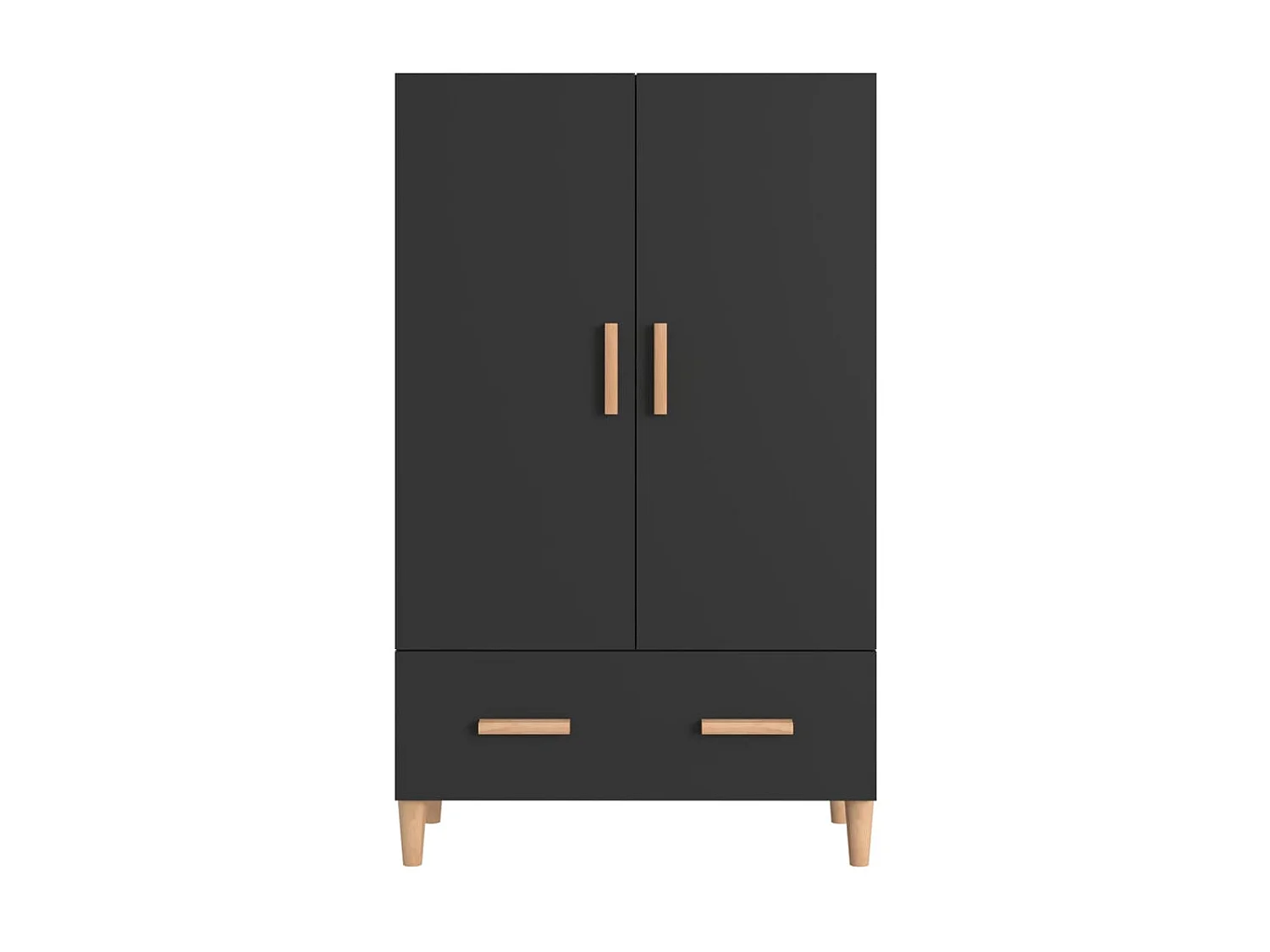 Highboard,Kommode Schwarz 70x31x115 cm Holzwerkstoff -gkd73451
