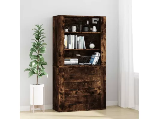 Kauf Unique Highboard,Kommode Räuchereiche Holzwerkstoff -gkd897674