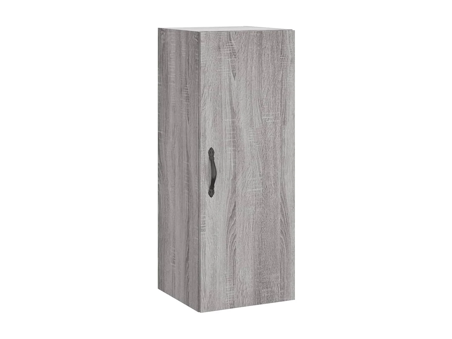 Aparador alto madera contrachapada gris Sonoma 34,5x34x180 cm ES53268