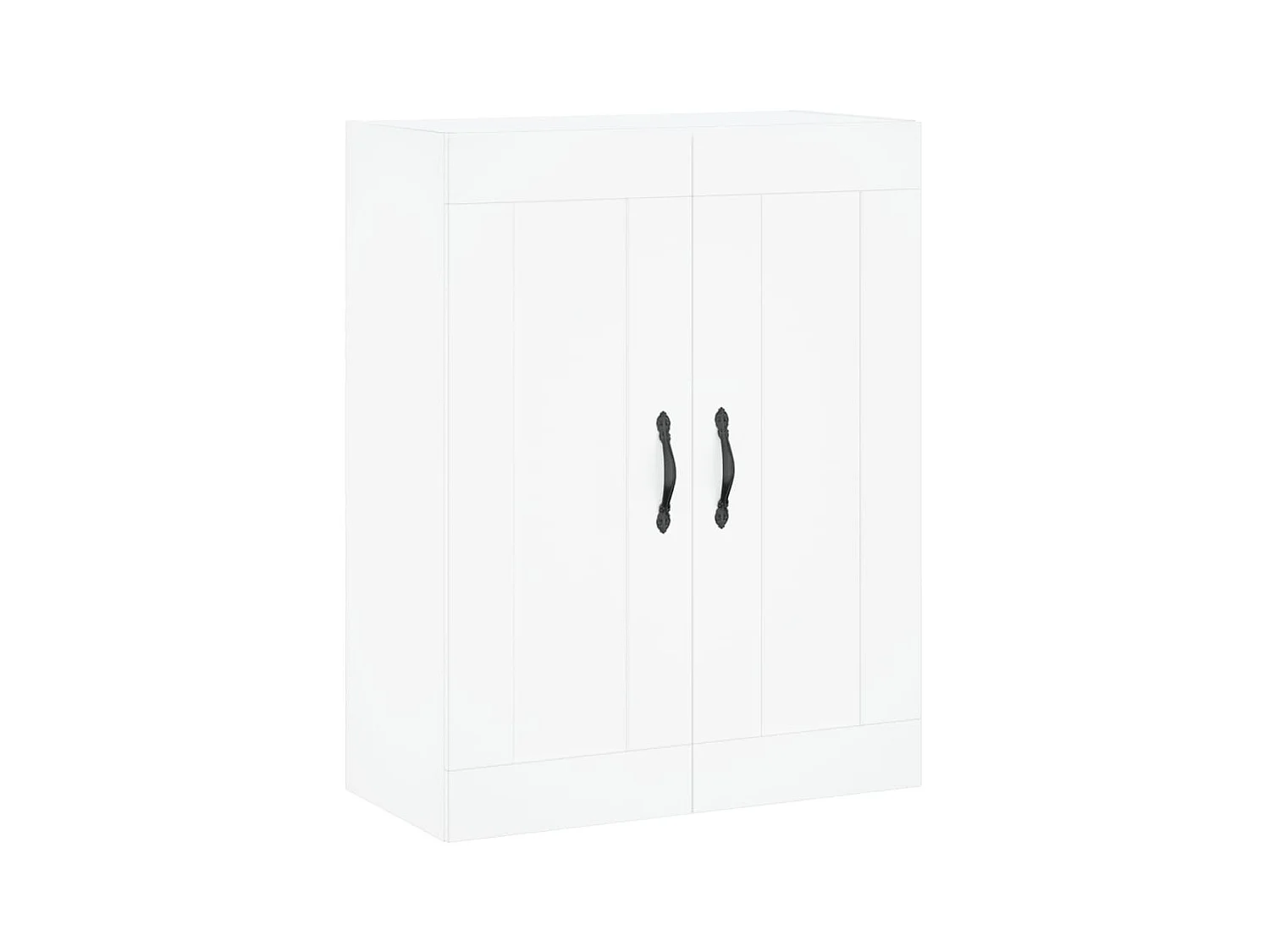 Aparador alto madera contrachapada blanco 69,5x34x180 cm ES95026