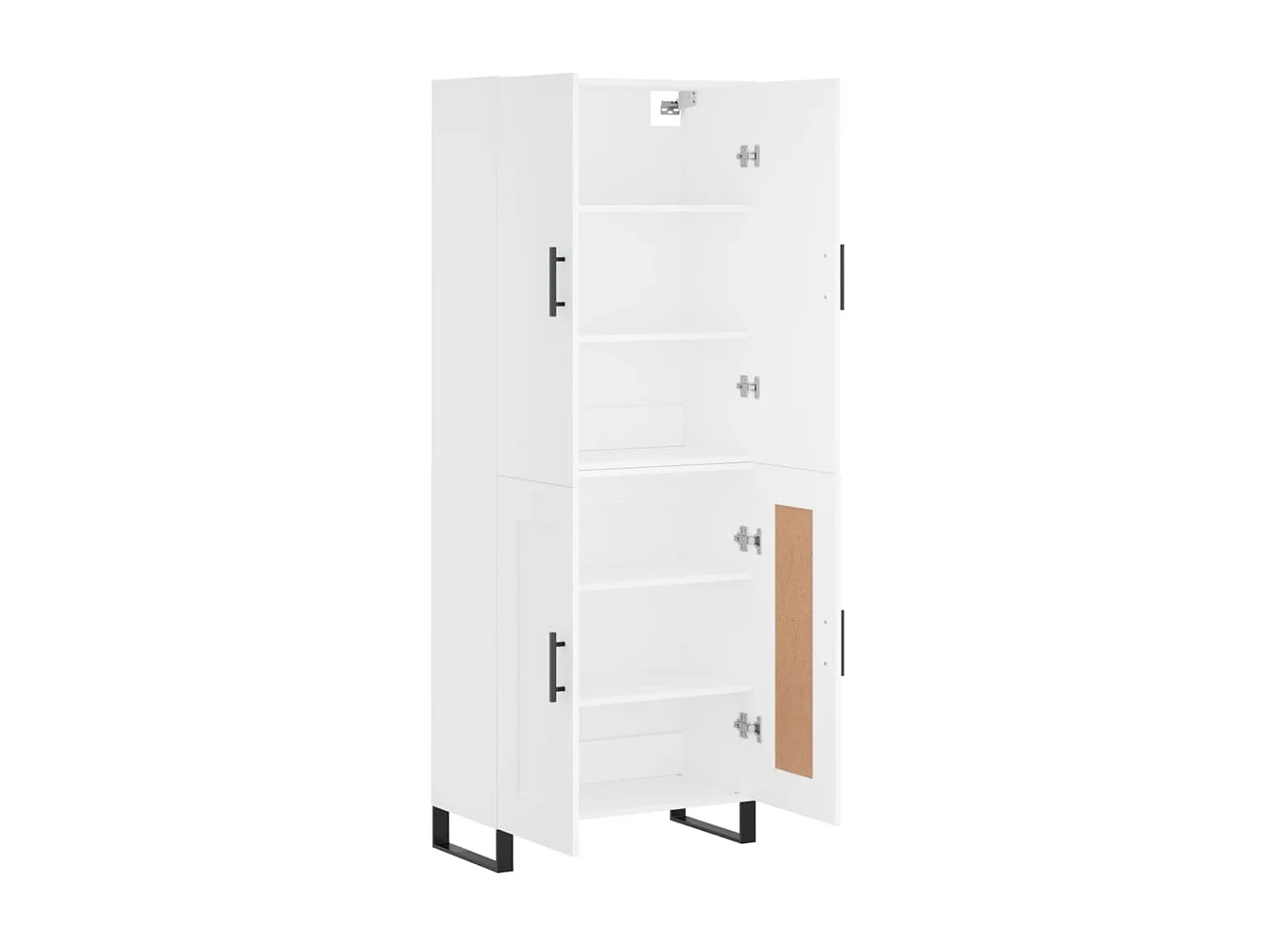 Highboard,Kommode Weiß 69,5x34x180 cm Holzwerkstoff -gkd713647