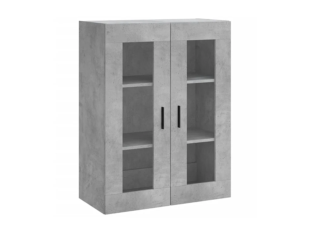 Highboard,Kommode Betongrau 69,5x34x180 cm Holzwerkstoff -gkd183966