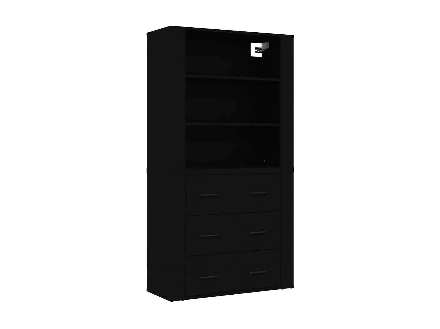 Highboard,Kommode Schwarz Holzwerkstoff -gkd630765
