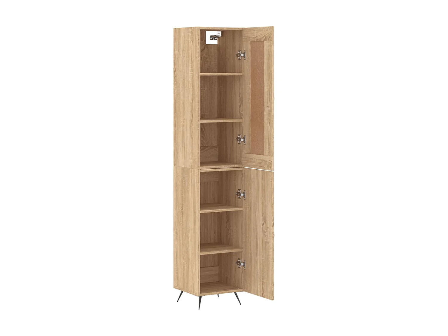 Buffet haut Chêne sonoma 34,5x34x180 cm Bois d'ingénierie QWE88749