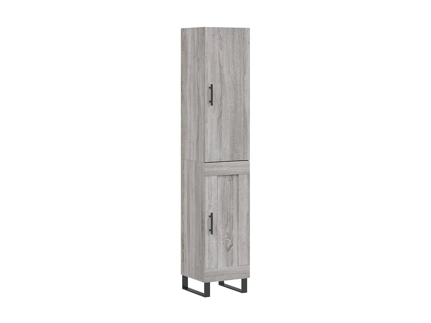 Highboard,Kommode Grau Sonoma 34,5x34x180 cm Holzwerkstoff -gkd92087