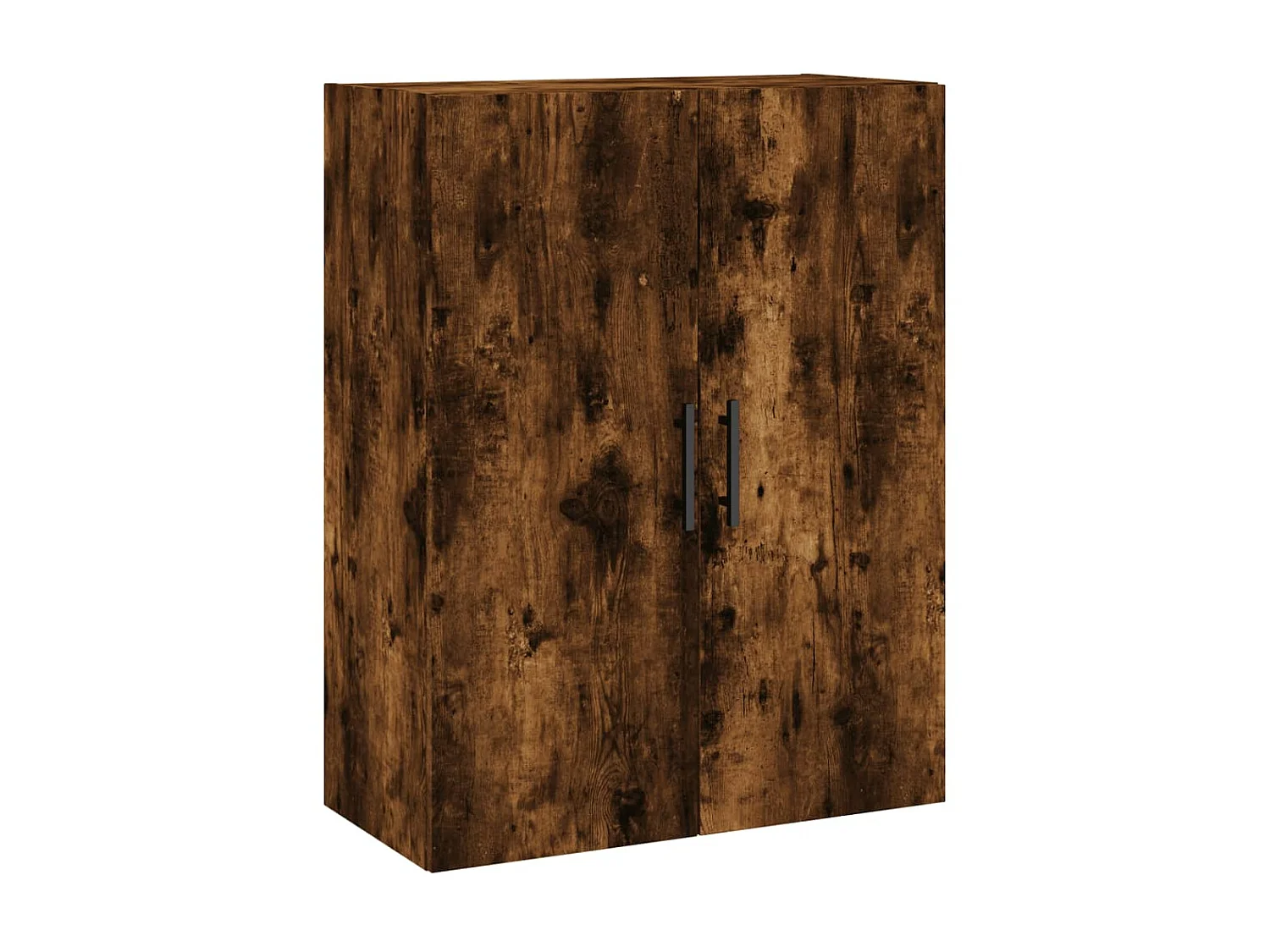 Hoge kast 69,5x34x180 cm bewerkt hout gerookt eikenkleurig NL33748