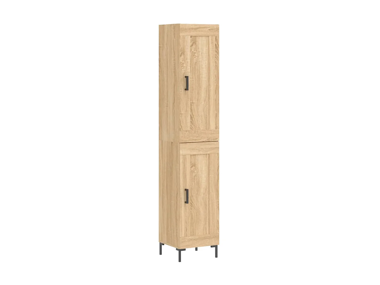 Buffet haut Chêne sonoma 34,5x34x180 cm Bois d'ingénierie QWE44662