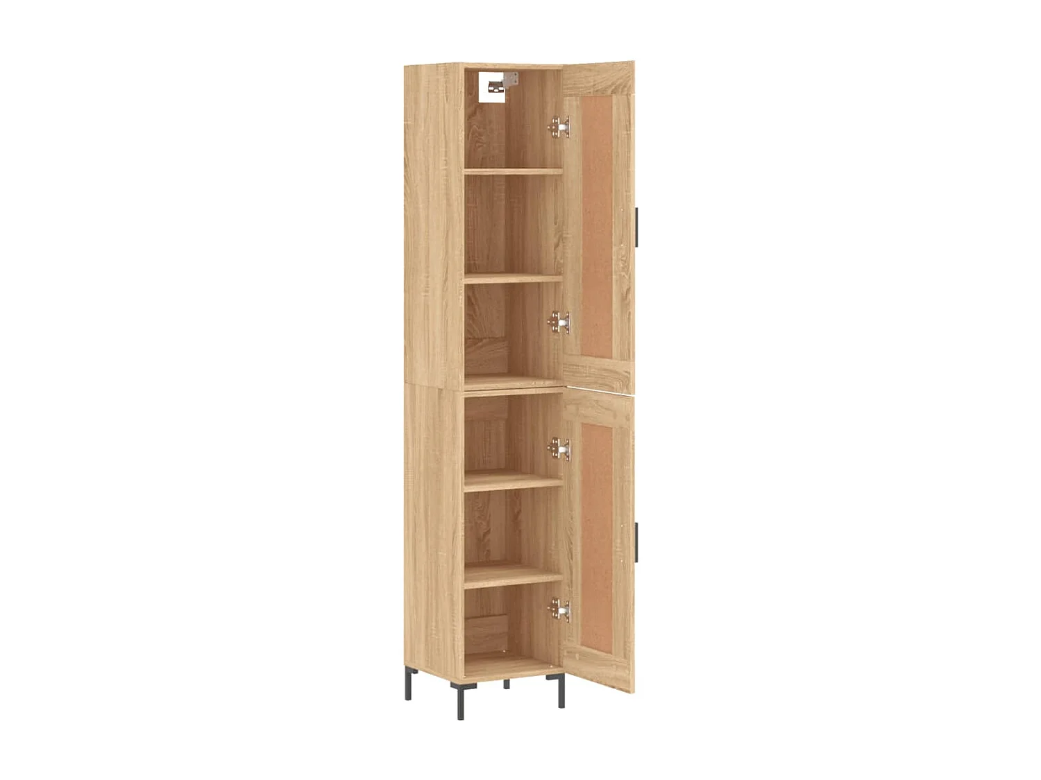 Buffet haut Chêne sonoma 34,5x34x180 cm Bois d'ingénierie QWE44662