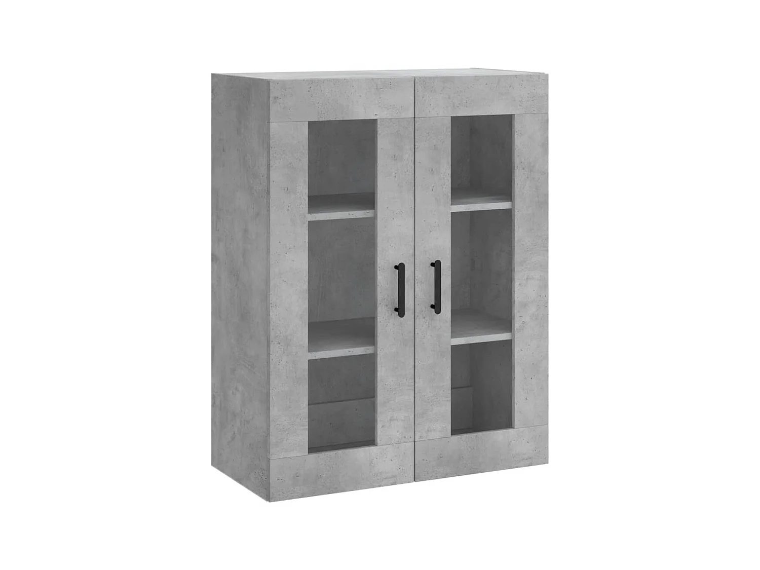 Highboard,Kommode Betongrau 69,5x34x180 cm Holzwerkstoff -gkd579423