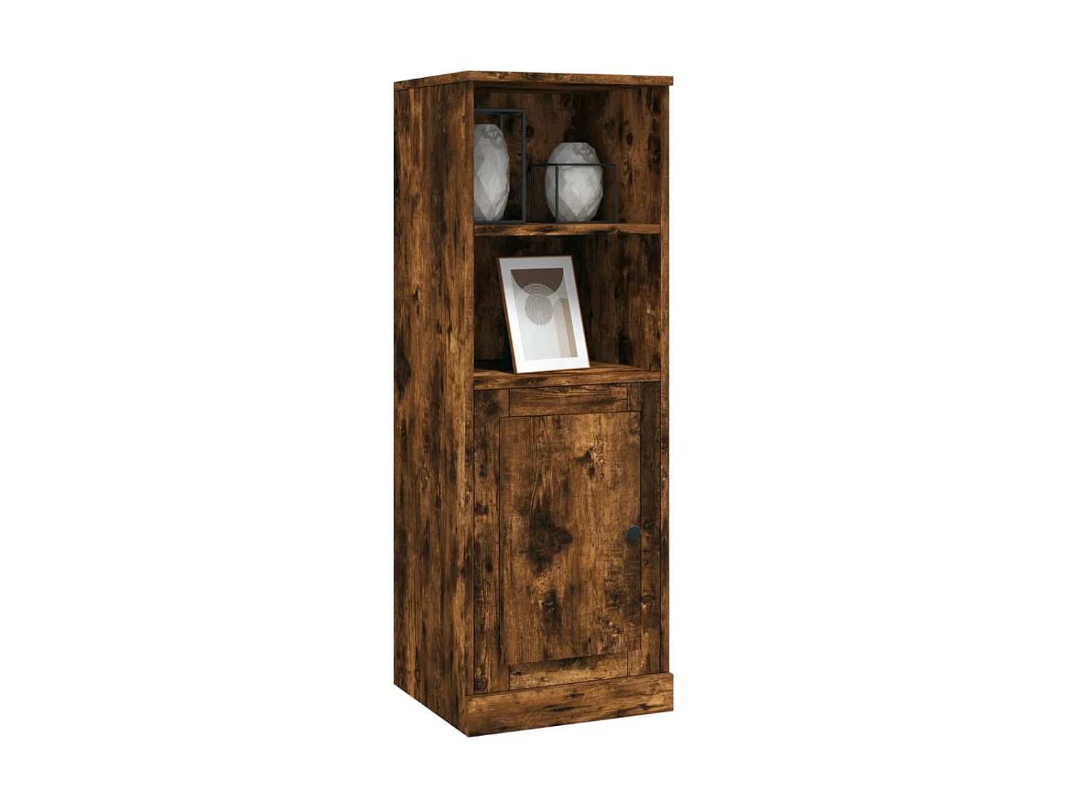 Highboard,Kommode Räuchereiche 36x35,5x103,5 cm Holzwerkstoff -gkd894957