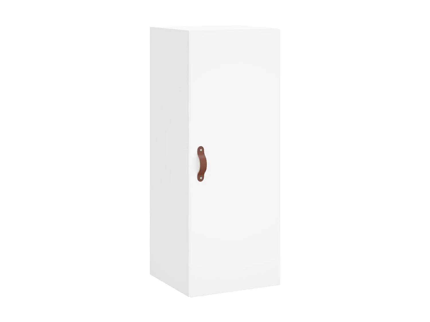 Hoge kast 34,5x34x180 cm bewerkt hout wit NL578740