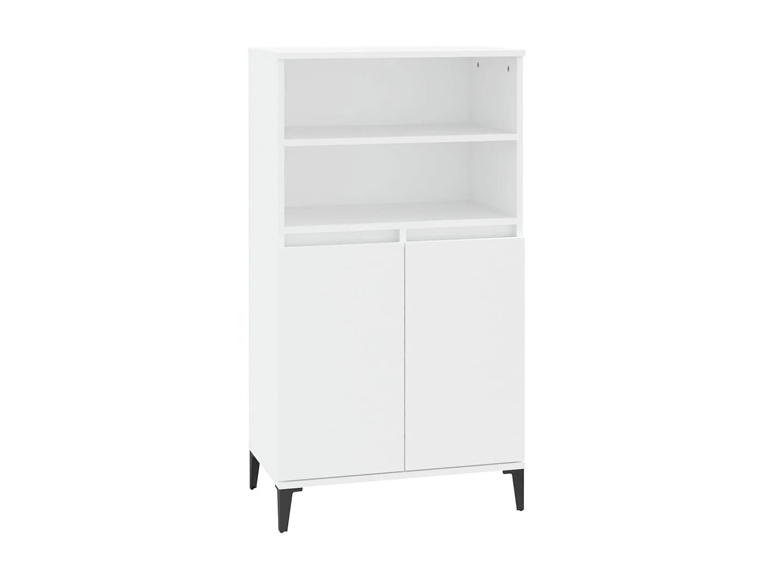 Buffet haut Blanc 60x36x110 cm Bois d'ingénierie EGER47360