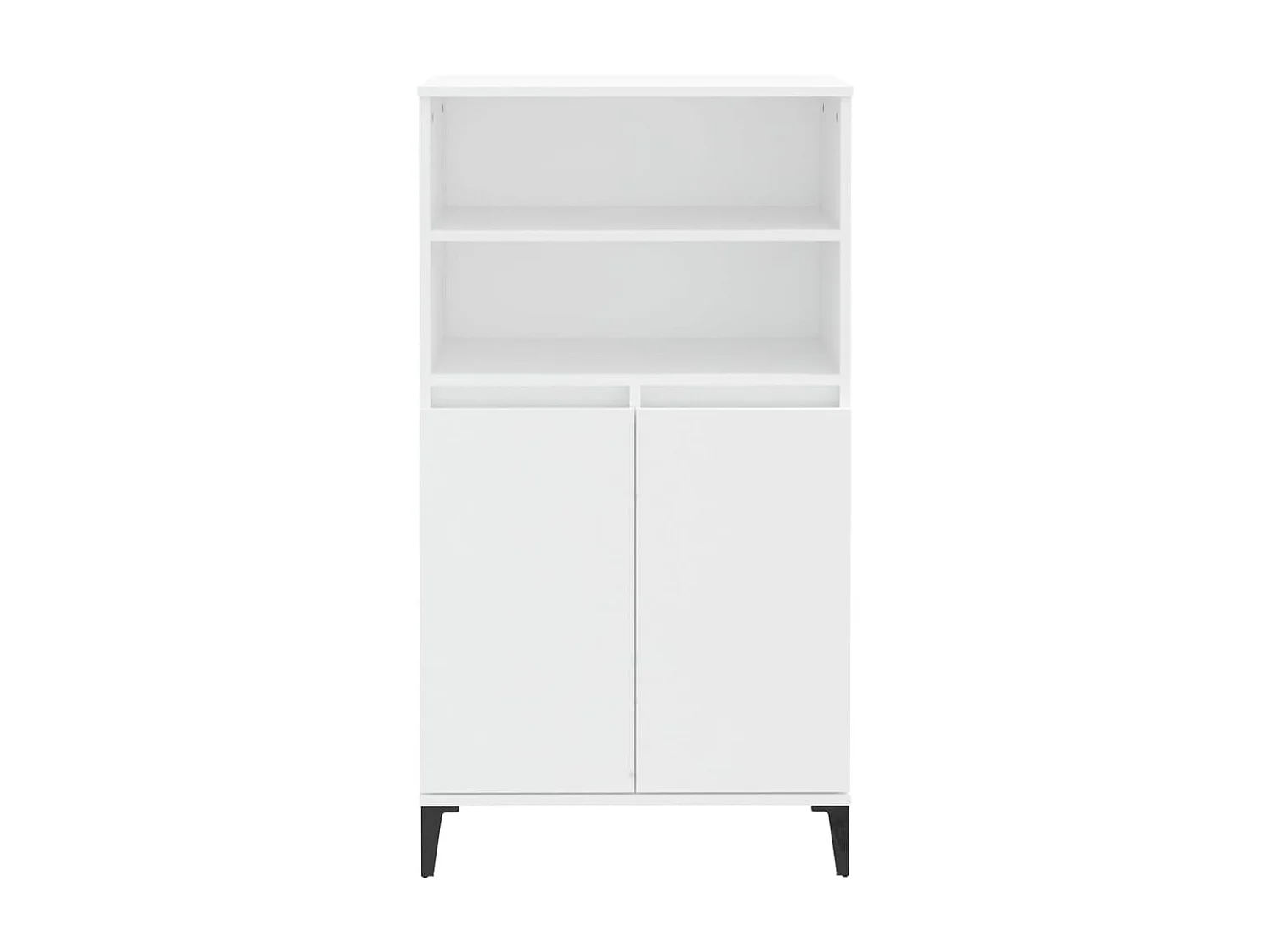 Buffet haut Blanc 60x36x110 cm Bois d'ingénierie EGER47360